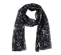 LILIYUAN Women'S Scarf Hair Wraps For Women, Music Note Scarf Lightweight Musical Notes Infinity Scarf