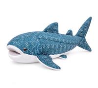 lilizzhoumax 120cm Great Whale Shark Stuffed Plush, Ultra Fluffy Large Marine Animal Plush Toy, Comfort Hugging Cushion, Cute Realistic Shark Doll, Educational Ocean Themed Gift for Boys Girls Kids
