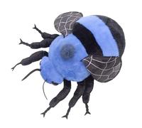 lilizzhoumax Blue Bumblebee Plush Toy, 20 cm / 7.8 in, Realistic Soft Stuffed Insect for Nature Display, Learning and Gift