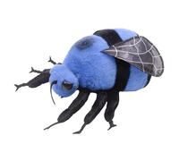 lilizzhoumax Bumblebee Plush Toy 38cm/15” Cute Realistic Stuffed Animal Wild Insect Plush Toy, Super Soft Funny Collection Playtime Toys Home Bedroom Decoration Child Gift for Kids Boys Girls Blue