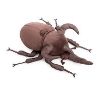 lilizzhoumax Caucasus Beetle Plush Toy, 25 cm / 10 in, Realistic Stuffed Animal (Chalcosoma caucasus), Soft Wildlife Toy for Nature Display, Learning and Gift