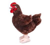 lilizzhoumax Chicken Plush Toy 25cm Realistic Hen Stuffed Animal Cute Farm Cockerel Soft Cuddly Fluffy Chick Pillow Whimsical Room Decor Novelty Birthday for Kids Toddlers Boys Girls
