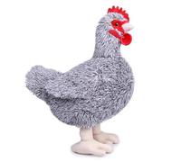 lilizzhoumax Chicken Plush Toy - 8inch Black Cuddy Hen Realistic Stuffed Animal Cute Chick Farm Soft Poultry Playtime Companions Home Decoration Pillow Christmas Birthday Gift for Kids Boys Girls