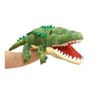 Lilizzhoumax Crocodile Hand Puppet Plush Toy, Soft Realistic Alligator Hand Puppets with Movable Mouth, Interactive Role Play Storytelling Toys, Birthday Gifts for Kids Toddlers Boys Girls