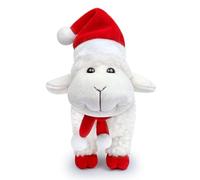 lilizzhoumax Cute Lamb Plush Toy 18cm/7”, Stand Cuddly Stuffed Animal Christmas Sheep Plush Toy, Super Soft Sheep Plush Home Decoration Animal Toys, Gift for Friends and Kids red