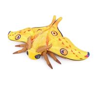 lilizzhoumax Cute Luna Moth Plush Toy 27cm, Whimsical Yellow Butterfly Stuffed Animal, Fluffy Night Moth Cuddly Toy, Bedroom Decor, Novelty Christmas Stocking Filler Birthday Present for Teens Kids