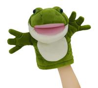 lilizzhoumax Frog Hand Puppet, Realistic Plush Animal Puppet for Storytelling, Role Play, Puppet Shows and Classroom Learning