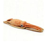 lilizzhoumax Giant Squid Plush Toy 130cm/51inch Cute Realistic Stuffed Wild Cuttlefish Sea Animals Super Soft Home Decoration Perfect Playtime Companions Gift for Kids Boys Girls - Brown