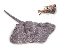 lilizzhoumax Giant Stingray Plush Toy 100cm, Large Manta Ray Stuffed Animal, Soft Ocean Plush Body Pillow, Cute Sea Animal Plush Cushion for Sleeping, Bedroom Decor & Gifts for Kids and Adults
