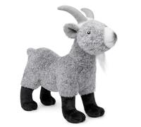 lilizzhoumax Goat Plush Toy Realistic Stuffed Animal Cute Super Goat Soft Toy Plush Cuddly Home Decoration Farm Friend Gift for Kids Boys Girls 29cm/11” Grey