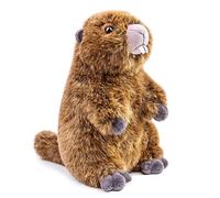 lilizzhoumax Groundhog Plush Toy 25cm/10inch Brown Cute Realistic Stuffed Animal Wild Cute Groundhog Plush Toy, Super Soft Groundhog Plush Home Decoration Animal Toys, Gift for Friends and Kids