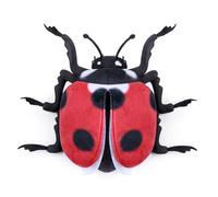 lilizzhoumax ladybug Plush Toy 10inch Cute Cuddly beetle insect Realistic Stuffed Animal Super Soft Collection Home Decoration Perfect Playtime Companions Birthday Party Gift for Kids Boys - red