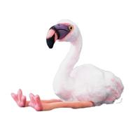 lilizzhoumax Pink American Flamingo Plush Toy 21cm/8inch Cute Cuddy Bird Toys Realistic Stuffed Animal Wild Simulation Super Soft Bedroom Home Decoration Playtime Birthday Gift for Kids Girls Boys