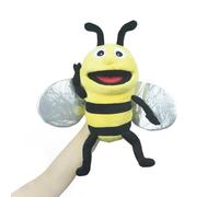 lilizzhoumax Simulation Bee Hand Puppet Plush Toy, Stuffed insect Animal Plush Bee Cute Role-Playing, Child Interactive Early Education Toys Home Decoration Animal Toys, Gift for Kids