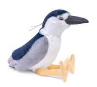 lilizzhoumax Simulation Black-crowned Night Heron Plush Toy, 38cm Realistic Wild Bird Stuffed Animal, Soft Lifelike Night Heron Plush Doll Gift for Kids Bird Lovers Home Decor