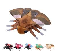 lilizzhoumax Simulation Ginkgo moth Plush Toy 10.62inch Soft Realistic Ginkgo moth Stuffed Animal Plush Toy for Kids Insect lovers Boys and Girls Gifts Home Decoration brown