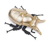 lilizzhoumax Simulation Golden Beetle Plush Toy 25cm/10”, Cute Realistic Stuffed Animal Wild Golden Beetle Insect Toy Super Soft Golden Beetle Plush Home Decoration Animal Toy Gift for Kids