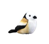 lilizzhoumax Simulation Northern Long-tailed Tit Plush Toy 14cm/5” Cute Realistic Stuffed Animal Wild Northern Long-tailed Tit Plush Toy Super Soft Plush Home Decoration Gift for Kids bird collection