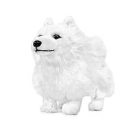 lilizzhoumax Simulation Samoyed Dog Plush Toy 32cm/12”, Realistic Stuffed Animal Wild Dog Puppy Stuffed Animals, Cute Soft Dog Plush Home Decoration Animal Toys, Gift for Kids