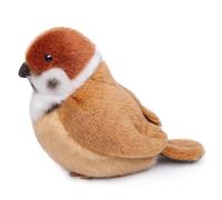 lilizzhoumax Simulation Tree Sparrow Plush Toy 14cm/5” Cute Realistic Stuffed Animal Wild Bird Plush Toy Super Soft Home Decoration Gift for Kids Tree Sparrow bird collection