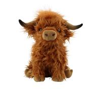 lilizzhoumax Simulation Yak Plush Toy 25cm Cute Realistic Stuffed Farm Animals Wild Cute cow Plush Toy Super Soft Home Decoration baby Toys birthday party Gift for Friends and Kids brown