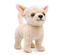 lilizzhoumax Stuffed Chihuahua Dog Plush Toy 26cm/10inch Realistic Simulation Animal Puppy Age 3+, Cute Super Soft Home Decoration Birthday Gift for Boys Girls Kids Yellow