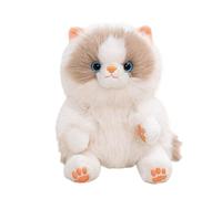 lilizzhoumax Weighted Paws Ragdoll Cat Plush Toy 25cm Scented Fluffy Kitten Stuffed Animal Cute Sitting Long Hair Floppy Sensory Teddy Bedtime Anxiety Relief Gift for Kids Girls