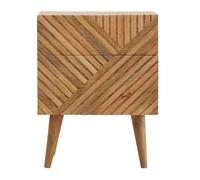 Lille 2 Drawer Oak-ish Bedside