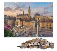 Lille France Travel Art Wooden Jigsaw Puzzle 300 Pieces, Hobby Gift | Puzzle for Adults - visual matching for a more organised build over several sessions.