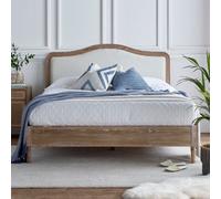 Lille Oak Upholstered Bed - King Bed Frame Only