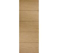 Lille Solid Core FD30 Internal Door - Prefinished - 1981 x 838mm Oak