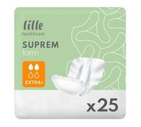 Lille Healthcare Shaped Incontinence Pad Suprem Extra Plus Pack 25