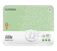 LILLE SupremFit All in One Briefs - Extra+ Absorbent Adult Diapers for Men & Women, Disposable Incontinence Pants with Leak Protection & Odour Control, Small (60-100cm), Pack of 20