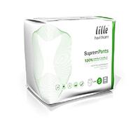 LILLE SupremPants Incontinence Pads, Fast Absorbing Disposable Briefs for Men and Women, Maxi, Heavy Absorption, Size L, Pack of 14 (Packaging May Vary)