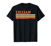 Lillian Retro Personalized First Name Vintage Stripes Value Graphic T-Shirt