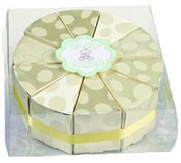 Lillian Rose Baby Cake Box Favors, Yellow, 2" x 3.75", 10 Count