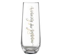 Lillian Rose G116 MH Gold Maid of Honor Stemless Champagne Glass, Made