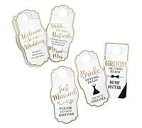 Lillian Rose Gold Wedding Door Hangers for Guests and more, 0.1, Clear