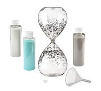 Lillian Rose Hourglass Wedding Unity Sand Ceremony Set, Glass, Plastic, 3.25x3.25x8.25