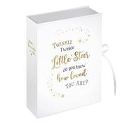 Lillian Rose Large Twinkle, Twinkle Baby Keepsake Box, White