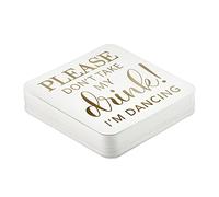 Lillian Rose Please Don't Take My Drink….I'm Dancing Set 36 Cardboard Coasters, Gold
