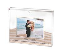 Lillian Rose US850 Clear Acrylic Unity Sand Ceremony Photo Frame, 1.6x11.4x9.25