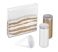 Lillian Rose W Acrylic Together Forever Unity Ceremony Set with 2 Containers of Colored Sand, 1.25", Clear