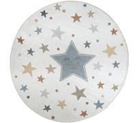 Lillian Round Kids Rug - Machine Washable - LLL2343 - Beige - 160cm x 160cm