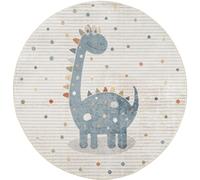 Lillian Round Kids Rug - Machine Washable - LLL2346 - Beige - 160cm x 160cm