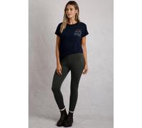 Weird Fish Womens Lilliane High Waisted Leggings: Olive Green: 14 Size