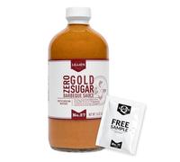 Lillie’s Q - Zero Sugar Gold Barbeque Sauce, Gourmet Carolina Sauce, Tangy BBQ Sauce with South Carolina Mustard, w/ Gluten-Free Ingredients, Keto-Friendly, No High Fructose Corn Syrup (16oz)