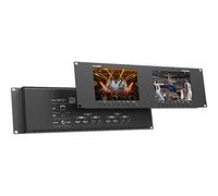 LILLIPUT Dual Rackmount Monito 7" RM-7029S 3-RU Rackmount Monitor with 3G-SDI /HDMI 2.0 Scope View Support up to 1080p 60Hz SDI and 2160p 60Hz HDMI Video