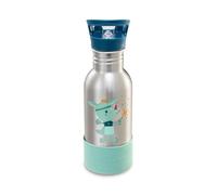 LILLIPUTIENS - 600ml Stainless Steel Kids Bottle - Magic Joe - With Straw and Shockproof Silicone Base - Perfect for School, Picnics, and Walks - From 2 Years - 84474