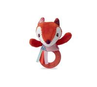 LILLIPUTIENS, Alice Baby Teething Rattle, From 3 Months | Fox Soft-Toy Teether with Crinkle Sounds in the Arms and a Bell Sound in the Head, For Sensory Play